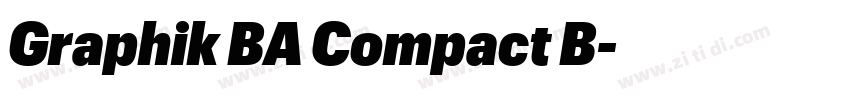 Graphik BA Compact B字体转换